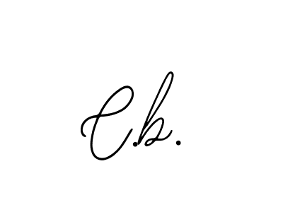 Create a beautiful signature design for name C.b.. With this signature (Bearetta-2O07w) fonts, you can make a handwritten signature for free. C.b. signature style 12 images and pictures png