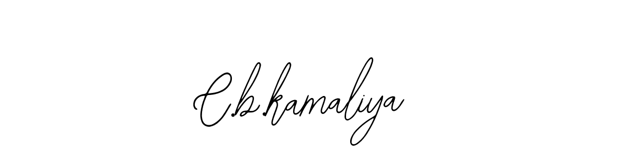 Also we have C.b.kamaliya name is the best signature style. Create professional handwritten signature collection using Bearetta-2O07w autograph style. C.b.kamaliya signature style 12 images and pictures png