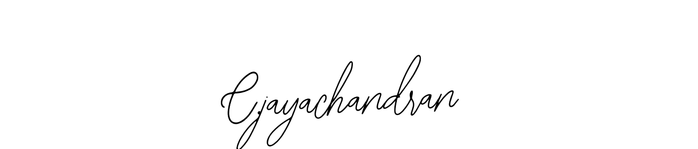 Design your own signature with our free online signature maker. With this signature software, you can create a handwritten (Bearetta-2O07w) signature for name C.jayachandran. C.jayachandran signature style 12 images and pictures png