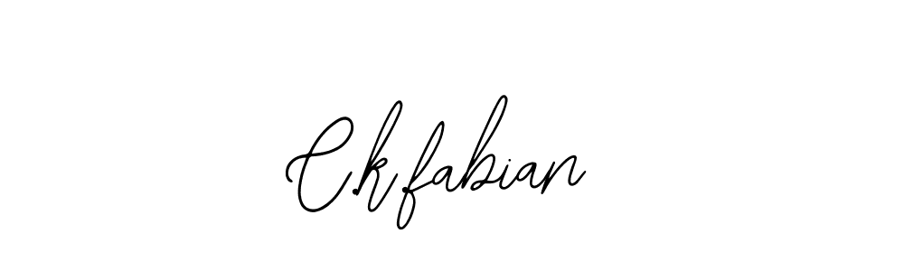 if you are searching for the best signature style for your name C.k.fabian. so please give up your signature search. here we have designed multiple signature styles  using Bearetta-2O07w. C.k.fabian signature style 12 images and pictures png