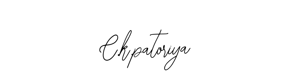 Make a beautiful signature design for name C.k.patoriya. With this signature (Bearetta-2O07w) style, you can create a handwritten signature for free. C.k.patoriya signature style 12 images and pictures png