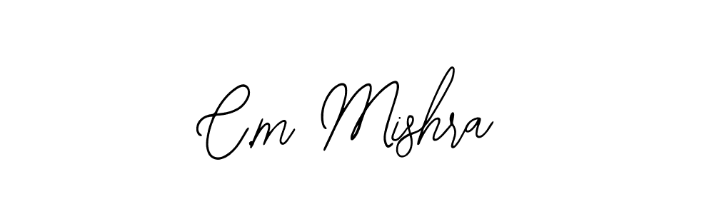 Also we have C.m Mishra name is the best signature style. Create professional handwritten signature collection using Bearetta-2O07w autograph style. C.m Mishra signature style 12 images and pictures png