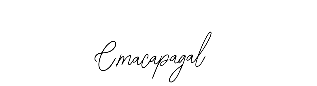 Make a beautiful signature design for name C.macapagal. With this signature (Bearetta-2O07w) style, you can create a handwritten signature for free. C.macapagal signature style 12 images and pictures png