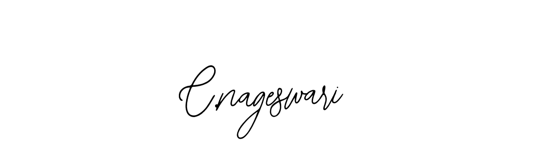 The best way (Bearetta-2O07w) to make a short signature is to pick only two or three words in your name. The name C.nageswari include a total of six letters. For converting this name. C.nageswari signature style 12 images and pictures png