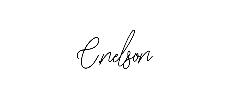 How to make C.nelson name signature. Use Bearetta-2O07w style for creating short signs online. This is the latest handwritten sign. C.nelson signature style 12 images and pictures png