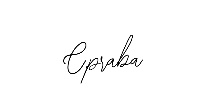 How to make C.praba name signature. Use Bearetta-2O07w style for creating short signs online. This is the latest handwritten sign. C.praba signature style 12 images and pictures png