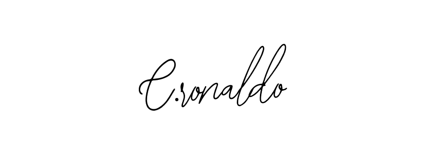 Make a beautiful signature design for name C.ronaldo. With this signature (Bearetta-2O07w) style, you can create a handwritten signature for free. C.ronaldo signature style 12 images and pictures png