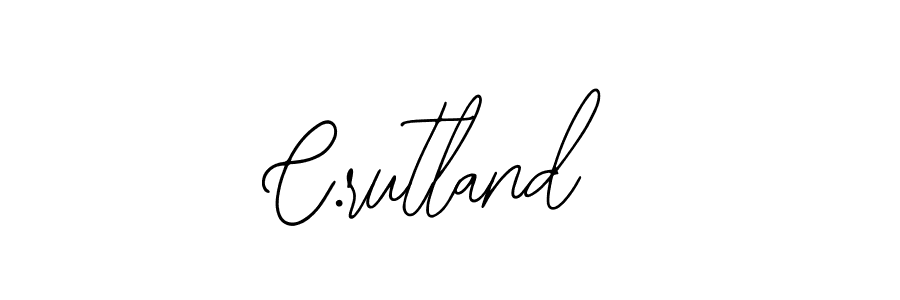 You should practise on your own different ways (Bearetta-2O07w) to write your name (C.rutland) in signature. don't let someone else do it for you. C.rutland signature style 12 images and pictures png