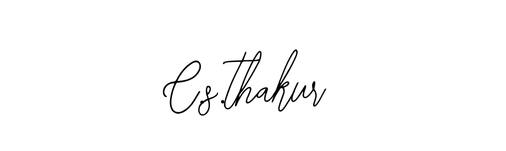 How to make C.s.thakur name signature. Use Bearetta-2O07w style for creating short signs online. This is the latest handwritten sign. C.s.thakur signature style 12 images and pictures png
