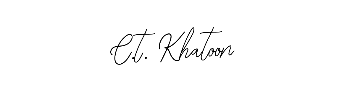 Make a beautiful signature design for name C.t. Khatoon. Use this online signature maker to create a handwritten signature for free. C.t. Khatoon signature style 12 images and pictures png