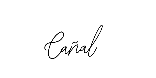 How to make Cañal name signature. Use Bearetta-2O07w style for creating short signs online. This is the latest handwritten sign. Cañal signature style 12 images and pictures png