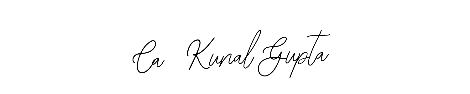 The best way (Bearetta-2O07w) to make a short signature is to pick only two or three words in your name. The name Ca  Kunal Gupta include a total of six letters. For converting this name. Ca  Kunal Gupta signature style 12 images and pictures png