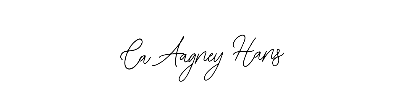 Also You can easily find your signature by using the search form. We will create Ca Aagney Hans name handwritten signature images for you free of cost using Bearetta-2O07w sign style. Ca Aagney Hans signature style 12 images and pictures png