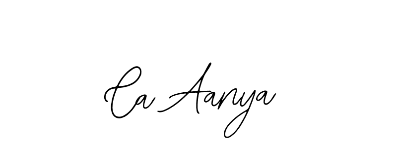 How to make Ca Aanya name signature. Use Bearetta-2O07w style for creating short signs online. This is the latest handwritten sign. Ca Aanya signature style 12 images and pictures png