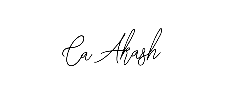 It looks lik you need a new signature style for name Ca Akash. Design unique handwritten (Bearetta-2O07w) signature with our free signature maker in just a few clicks. Ca Akash signature style 12 images and pictures png