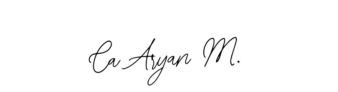 Use a signature maker to create a handwritten signature online. With this signature software, you can design (Bearetta-2O07w) your own signature for name Ca Aryan M.. Ca Aryan M. signature style 12 images and pictures png