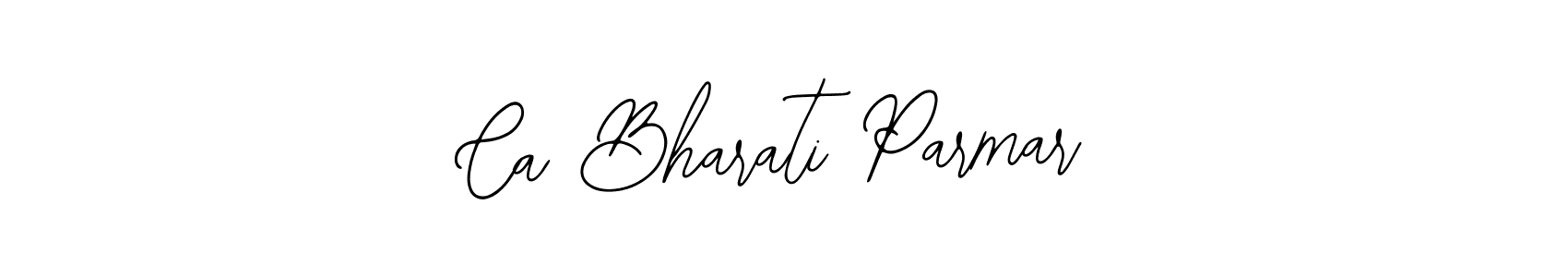 Also we have Ca Bharati Parmar name is the best signature style. Create professional handwritten signature collection using Bearetta-2O07w autograph style. Ca Bharati Parmar signature style 12 images and pictures png