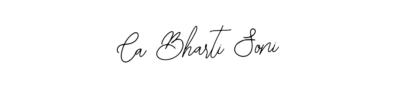 Make a beautiful signature design for name Ca Bharti Soni. Use this online signature maker to create a handwritten signature for free. Ca Bharti Soni signature style 12 images and pictures png