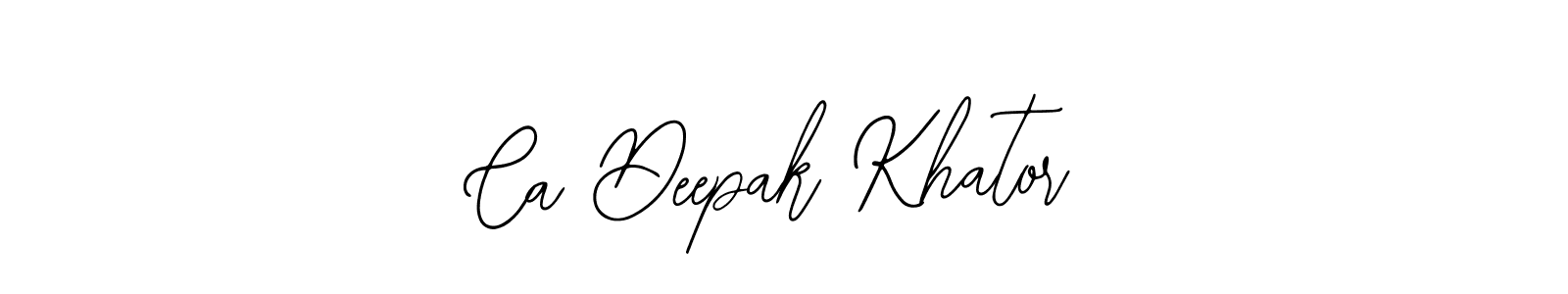 Make a beautiful signature design for name Ca Deepak Khator. Use this online signature maker to create a handwritten signature for free. Ca Deepak Khator signature style 12 images and pictures png