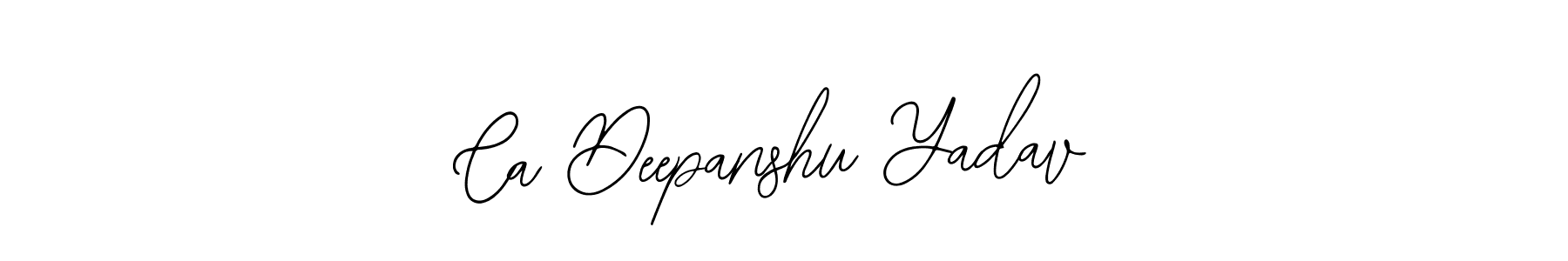 Create a beautiful signature design for name Ca Deepanshu Yadav. With this signature (Bearetta-2O07w) fonts, you can make a handwritten signature for free. Ca Deepanshu Yadav signature style 12 images and pictures png