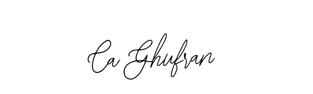 How to make Ca Ghufran name signature. Use Bearetta-2O07w style for creating short signs online. This is the latest handwritten sign. Ca Ghufran signature style 12 images and pictures png