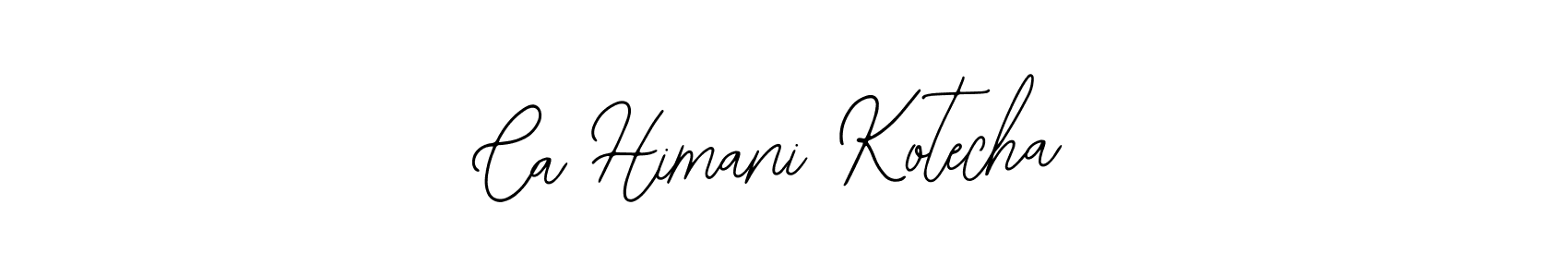Design your own signature with our free online signature maker. With this signature software, you can create a handwritten (Bearetta-2O07w) signature for name Ca Himani Kotecha. Ca Himani Kotecha signature style 12 images and pictures png