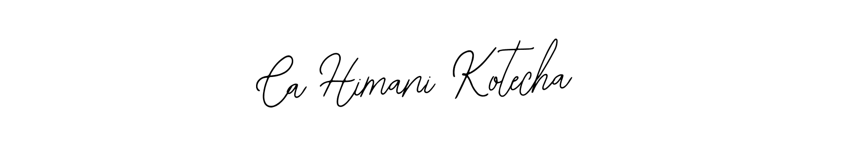 Design your own signature with our free online signature maker. With this signature software, you can create a handwritten (Bearetta-2O07w) signature for name Ca Himani Kotecha. Ca Himani Kotecha signature style 12 images and pictures png