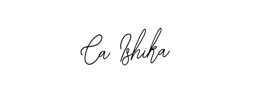 Make a beautiful signature design for name Ca Ishika. Use this online signature maker to create a handwritten signature for free. Ca Ishika signature style 12 images and pictures png