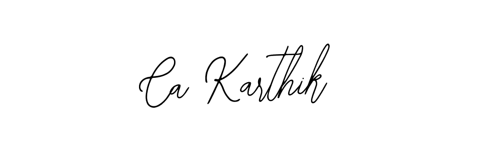 Bearetta-2O07w is a professional signature style that is perfect for those who want to add a touch of class to their signature. It is also a great choice for those who want to make their signature more unique. Get Ca Karthik name to fancy signature for free. Ca Karthik signature style 12 images and pictures png