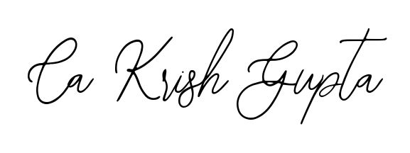 Designed for modern professionals: Ca Krish Gupta name signature crafted with Bearetta-2O07w script. Ready for digital PDF workflows. Ca Krish Gupta signature style 12 images and pictures png