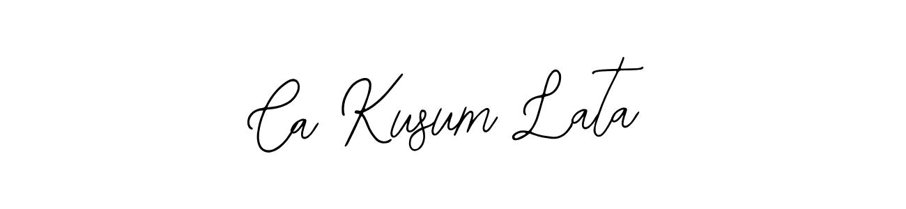 How to Draw Ca Kusum Lata signature style? Bearetta-2O07w is a latest design signature styles for name Ca Kusum Lata. Ca Kusum Lata signature style 12 images and pictures png