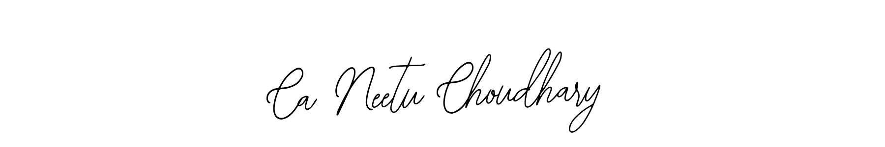 Use a signature maker to create a handwritten signature online. With this signature software, you can design (Bearetta-2O07w) your own signature for name Ca Neetu Choudhary. Ca Neetu Choudhary signature style 12 images and pictures png