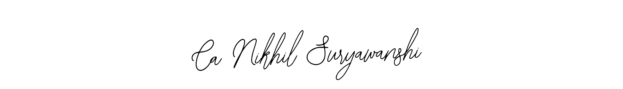 Here are the top 10 professional signature styles for the name Ca Nikhil Suryawanshi. These are the best autograph styles you can use for your name. Ca Nikhil Suryawanshi signature style 12 images and pictures png