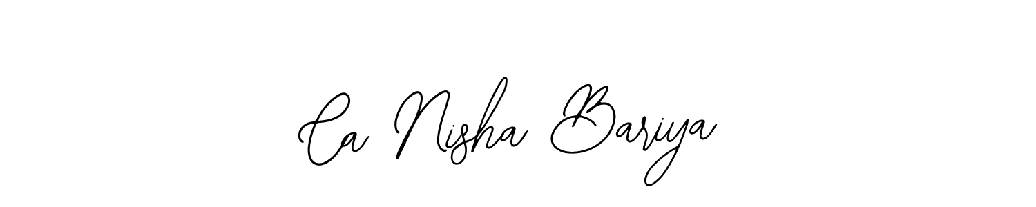 Similarly Bearetta-2O07w is the best handwritten signature design. Signature creator online .You can use it as an online autograph creator for name Ca Nisha Bariya. Ca Nisha Bariya signature style 12 images and pictures png