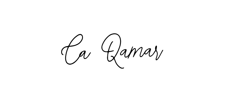 How to make Ca Qamar name signature. Use Bearetta-2O07w style for creating short signs online. This is the latest handwritten sign. Ca Qamar signature style 12 images and pictures png