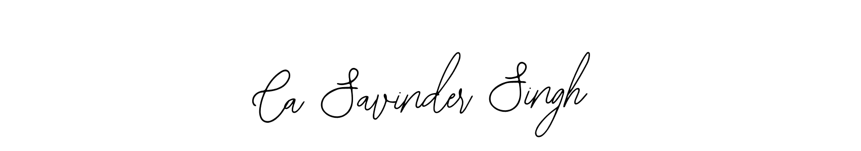 Make a beautiful signature design for name Ca Savinder Singh. With this signature (Bearetta-2O07w) style, you can create a handwritten signature for free. Ca Savinder Singh signature style 12 images and pictures png