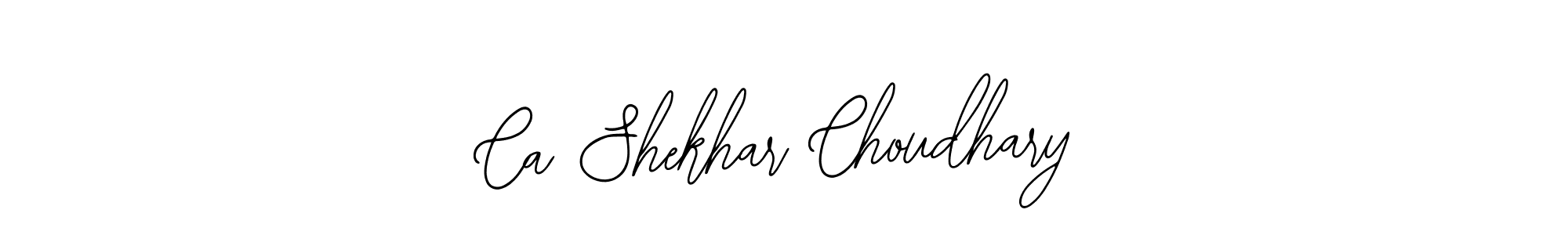 How to make Ca Shekhar Choudhary name signature. Use Bearetta-2O07w style for creating short signs online. This is the latest handwritten sign. Ca Shekhar Choudhary signature style 12 images and pictures png