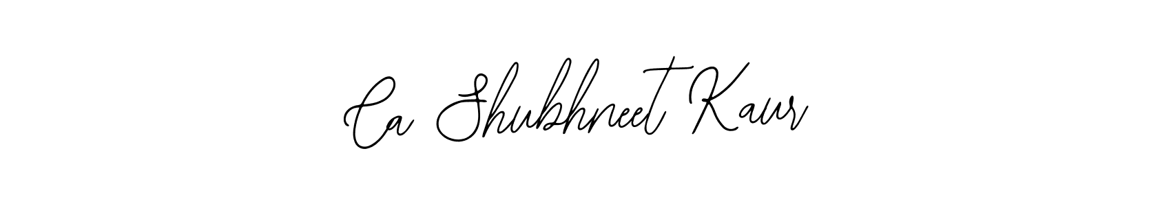 How to make Ca Shubhneet Kaur signature? Bearetta-2O07w is a professional autograph style. Create handwritten signature for Ca Shubhneet Kaur name. Ca Shubhneet Kaur signature style 12 images and pictures png