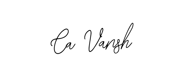 Ca Vansh stylish signature style. Best Handwritten Sign (Bearetta-2O07w) for my name. Handwritten Signature Collection Ideas for my name Ca Vansh. Ca Vansh signature style 12 images and pictures png