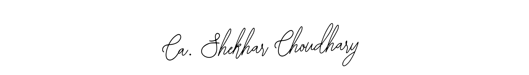 Also You can easily find your signature by using the search form. We will create Ca. Shekhar Choudhary name handwritten signature images for you free of cost using Bearetta-2O07w sign style. Ca. Shekhar Choudhary signature style 12 images and pictures png