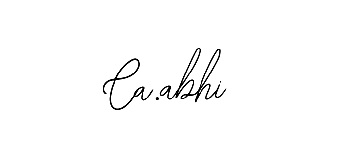 Create a beautiful signature design for name Ca.abhi. With this signature (Bearetta-2O07w) fonts, you can make a handwritten signature for free. Ca.abhi signature style 12 images and pictures png