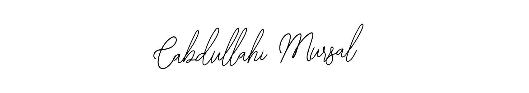 Make a beautiful signature design for name Cabdullahi Mursal. Use this online signature maker to create a handwritten signature for free. Cabdullahi Mursal signature style 12 images and pictures png