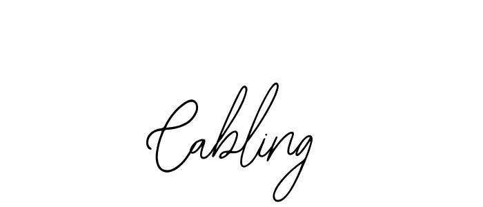 Design your own signature with our free online signature maker. With this signature software, you can create a handwritten (Bearetta-2O07w) signature for name Cabling. Cabling signature style 12 images and pictures png