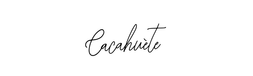 The best way (Bearetta-2O07w) to make a short signature is to pick only two or three words in your name. The name Cacahuète include a total of six letters. For converting this name. Cacahuète signature style 12 images and pictures png