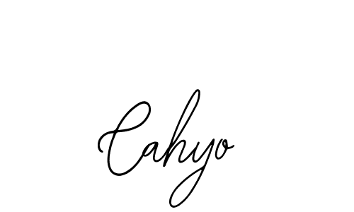 The best way (Bearetta-2O07w) to make a short signature is to pick only two or three words in your name. The name Cahyo include a total of six letters. For converting this name. Cahyo signature style 12 images and pictures png