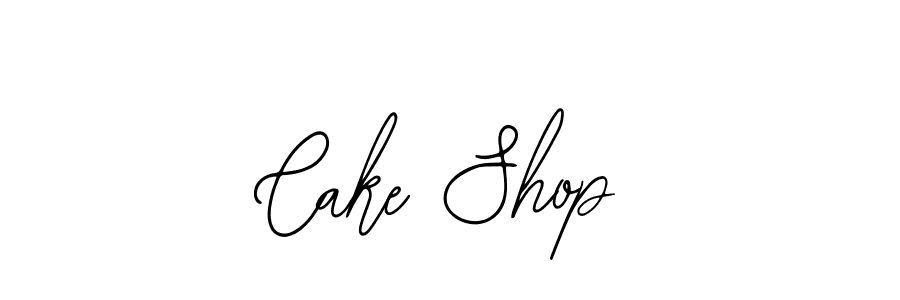 How to make Cake Shop name signature. Use Bearetta-2O07w style for creating short signs online. This is the latest handwritten sign. Cake Shop signature style 12 images and pictures png