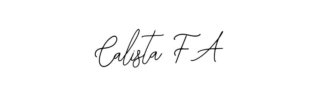 Design your own signature with our free online signature maker. With this signature software, you can create a handwritten (Bearetta-2O07w) signature for name Calista F A. Calista F A signature style 12 images and pictures png