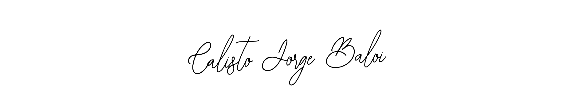Use a signature maker to create a handwritten signature online. With this signature software, you can design (Bearetta-2O07w) your own signature for name Calisto Jorge Baloi. Calisto Jorge Baloi signature style 12 images and pictures png