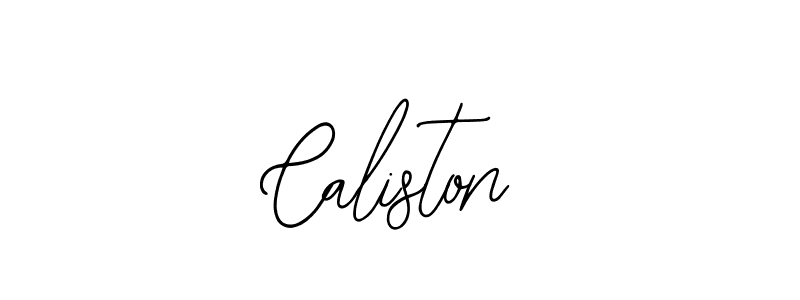 How to make Caliston name signature. Use Bearetta-2O07w style for creating short signs online. This is the latest handwritten sign. Caliston signature style 12 images and pictures png
