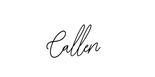 You should practise on your own different ways (Bearetta-2O07w) to write your name (Callen) in signature. don't let someone else do it for you. Callen signature style 12 images and pictures png